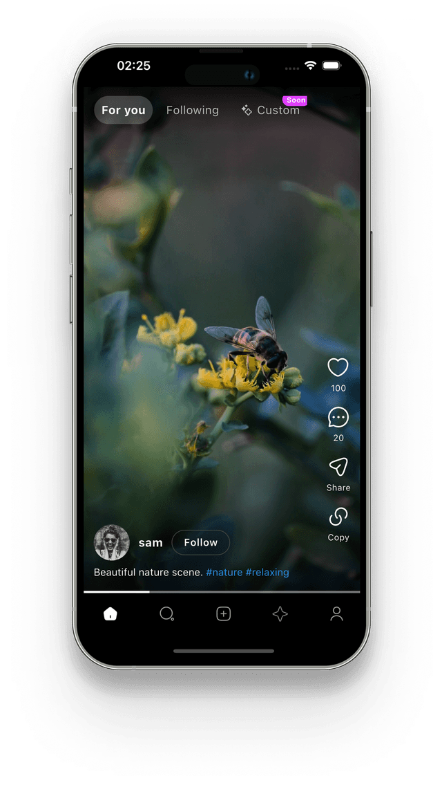 1minut app Feed